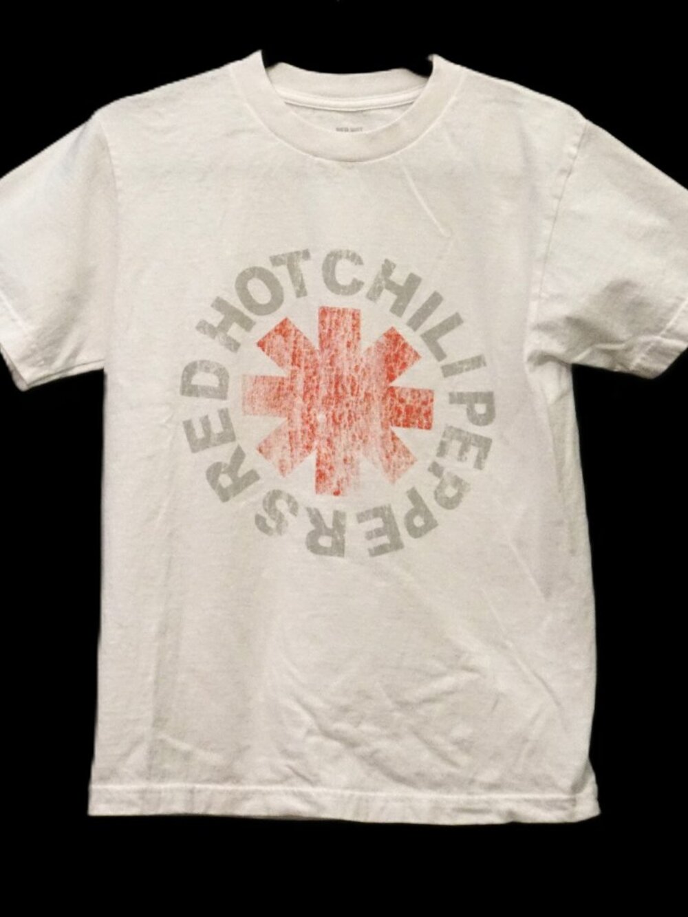 Red Hot Chili Peppers White Classic Graphic Band Concert Short Sleeve Tee Small